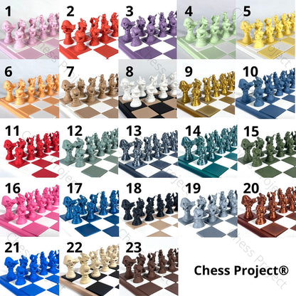 Pièces d'échecs Lapins